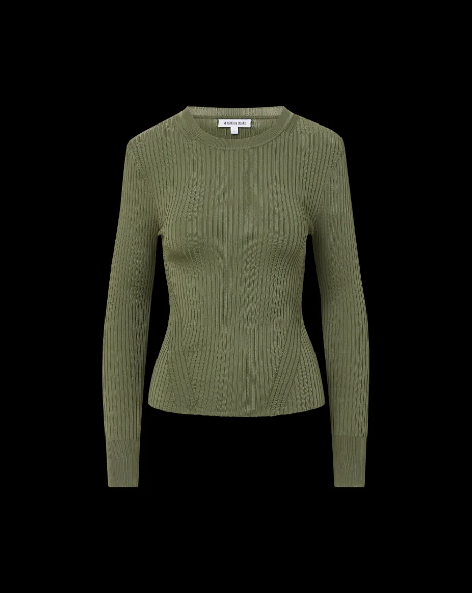 Acara Pullover in Stone Army