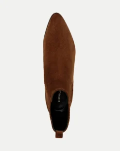 Alina Suede Bootie in Cedar