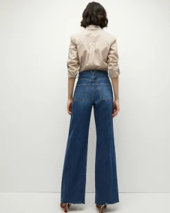 Amelia Button-Down Shirt in Acorn/White
