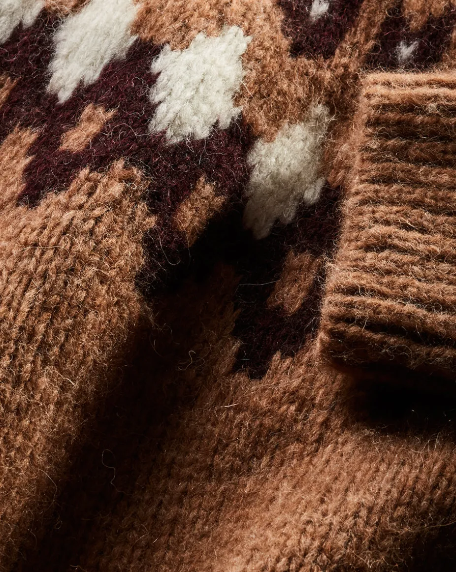Anne Fairisle Pullover in Russet Multi