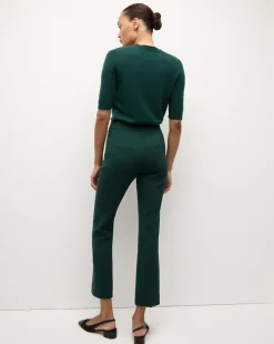 Arte High Waisted Pant in Dark Green