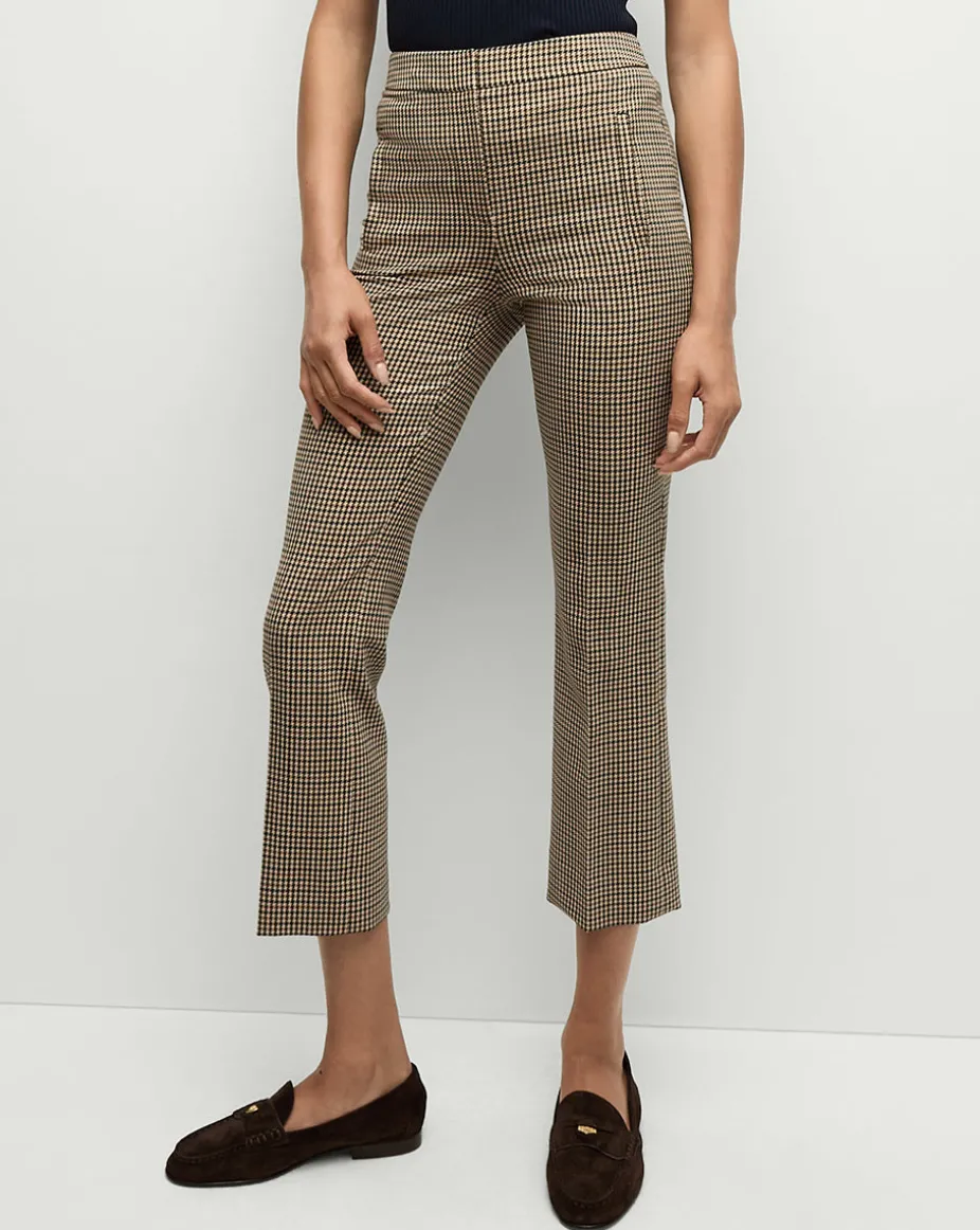 Arte Houndstooth Pants in Sand/Black