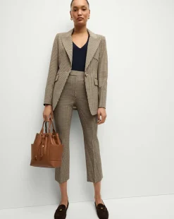 Arte Houndstooth Pants in Sand/Black