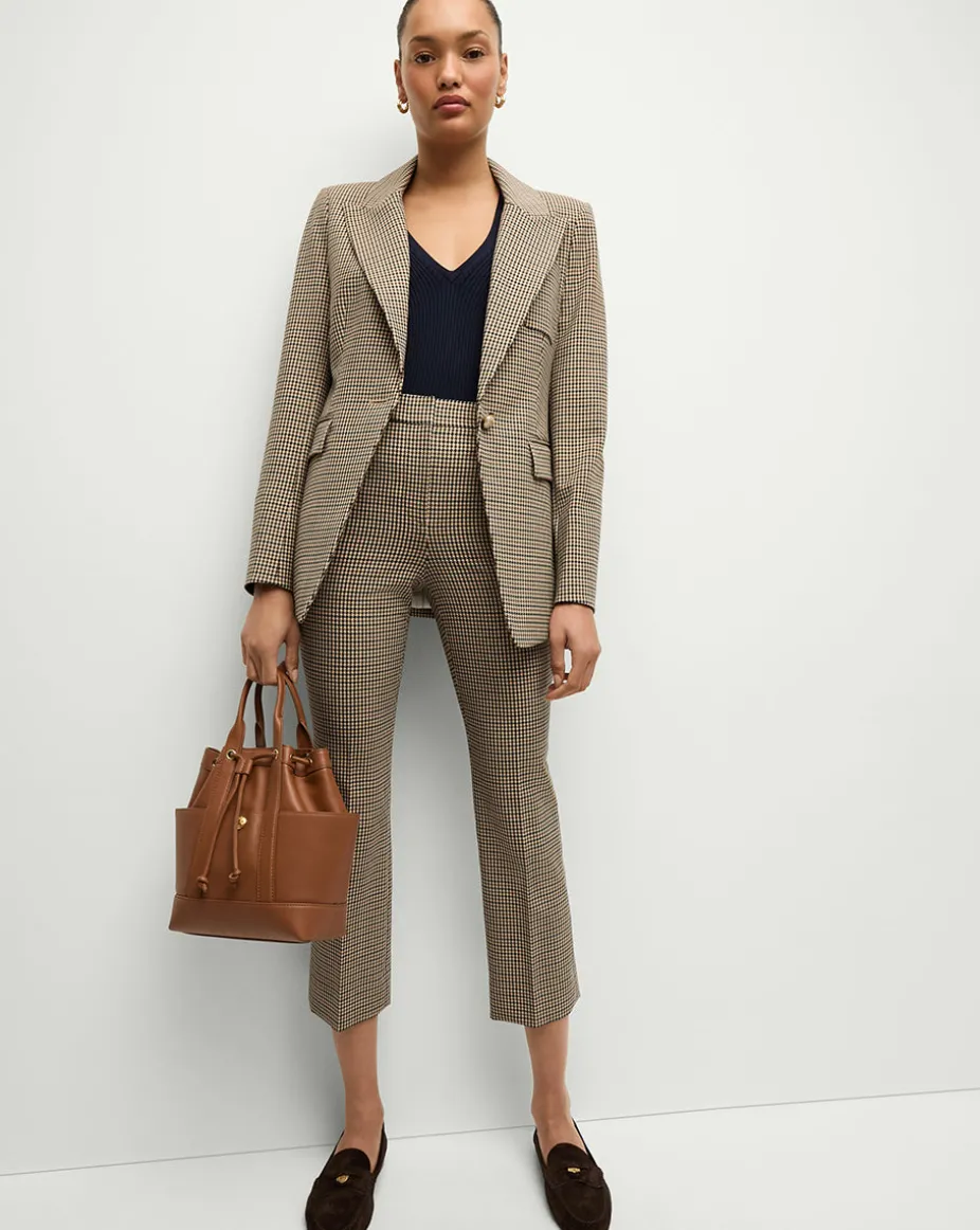Arte Houndstooth Pants in Sand/Black