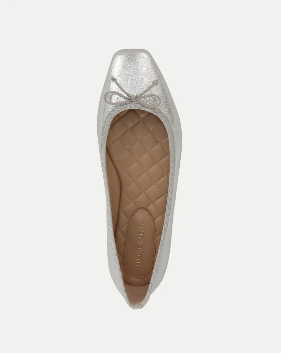 Beatrix Silver Metallic Ballet Flat