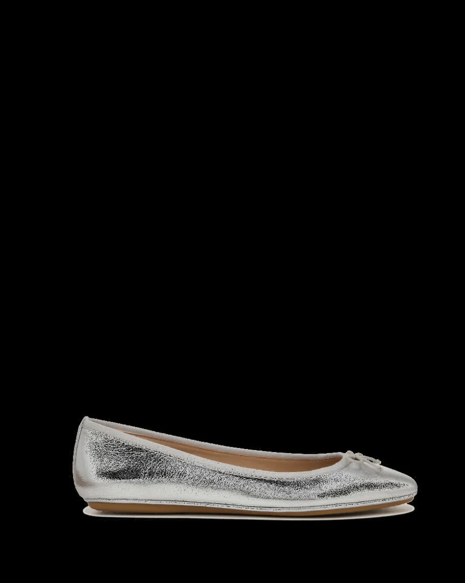 Beatrix Silver Metallic Ballet Flat