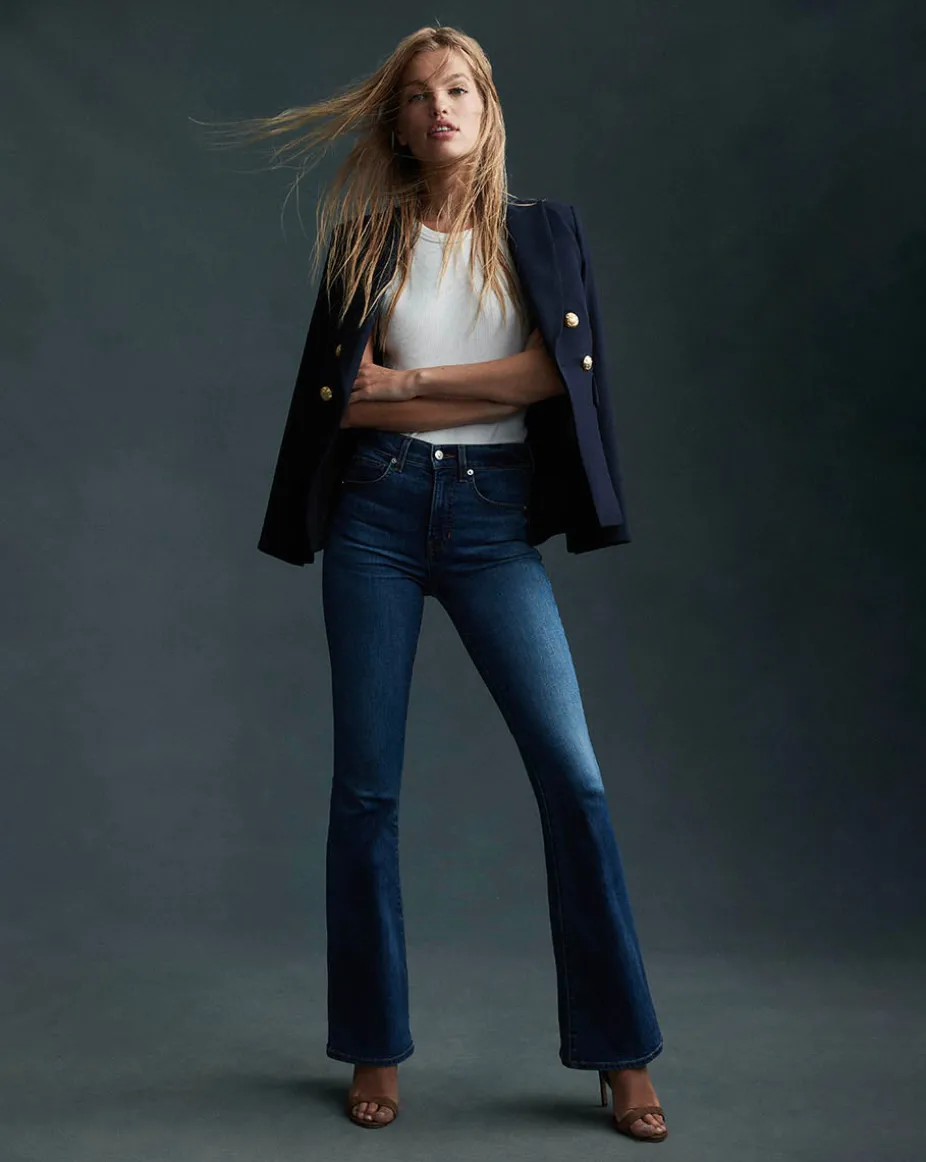 Beverly High Rise Skinny Flared Jeans
