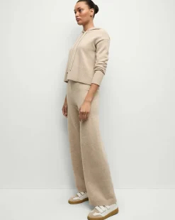 Billy Merino Cashmere Hoodie in Oatmeal