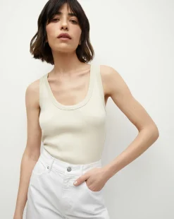 Birke Scoopneck Tank in Limestone