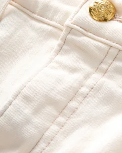 Breves Denim Skirt in Ecru