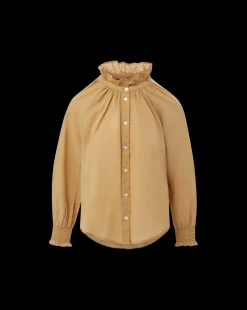 Calisto Cotton Shirt in Khaki