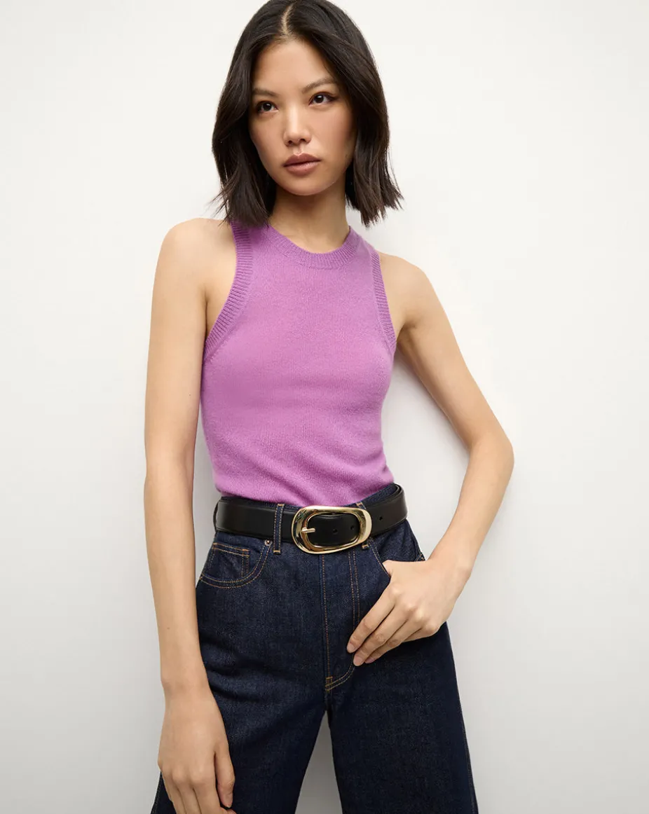 Carlotta Leather Belt in Black