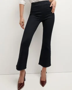 Carson Off-Duty Kick-Flare Jean in Black