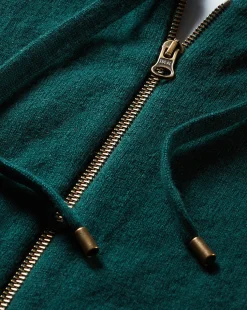 Cashmere Hoodie Dickey in Dark Green
