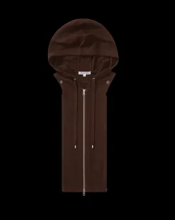 Cashmere Hoodie Dickey in Dark Chocolate