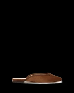 Catherine Suede Mule in Cedar