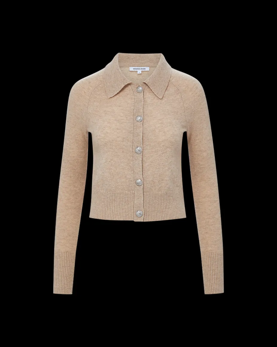 Cheshire Cashmere Cardigan in Oatmeal