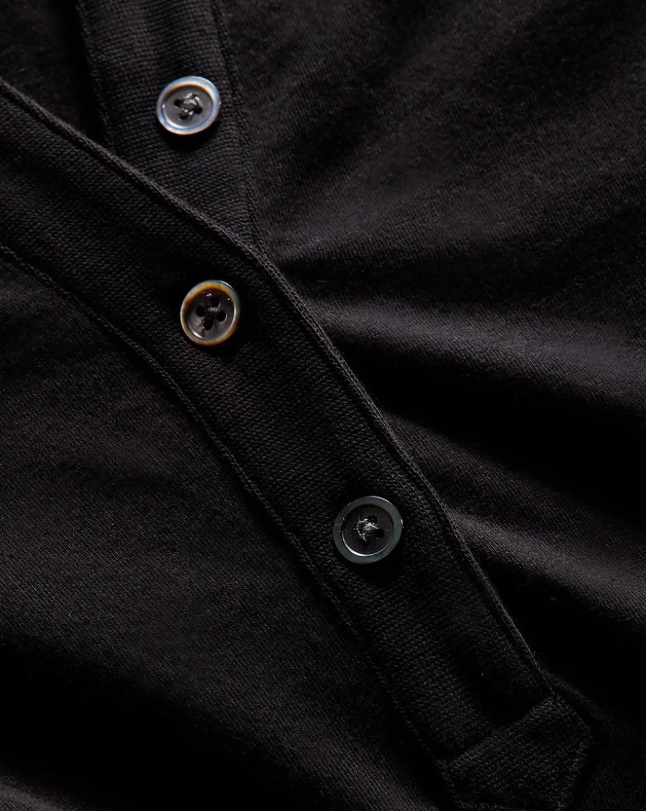 Coralee Eyelet Puff-Sleeve Tee in Black