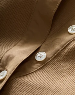 Coralee Puff-Sleeve Tee in Khaki
