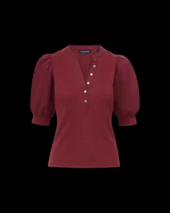Coralee Top in Wine