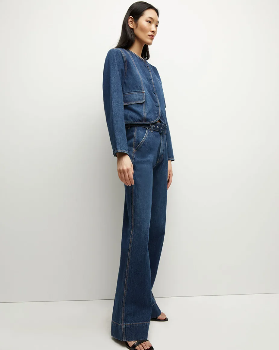 Cordell Denim Jacket in Dusted Oxford