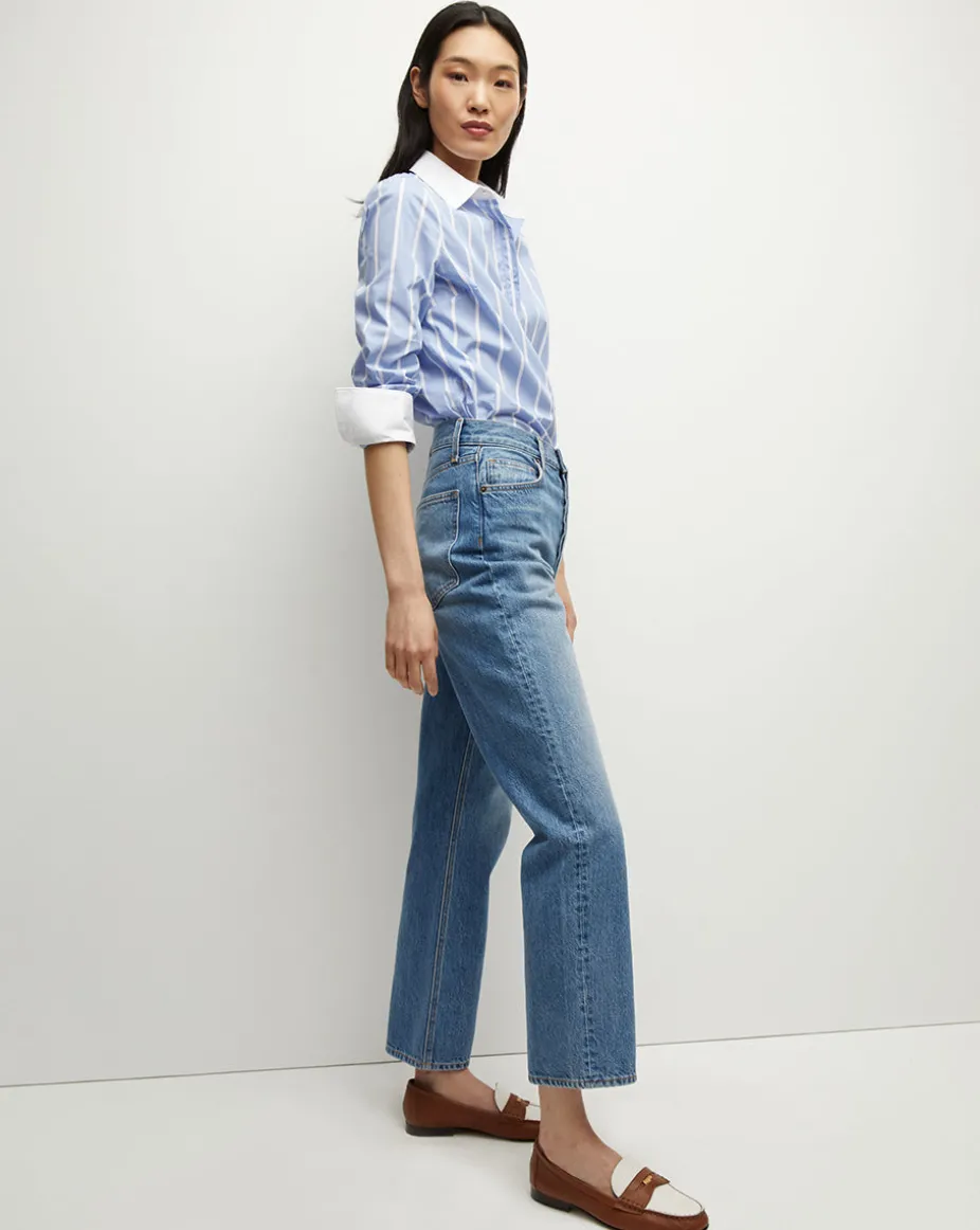 Daniela Straight-Leg Jean in Lakeshore Blush