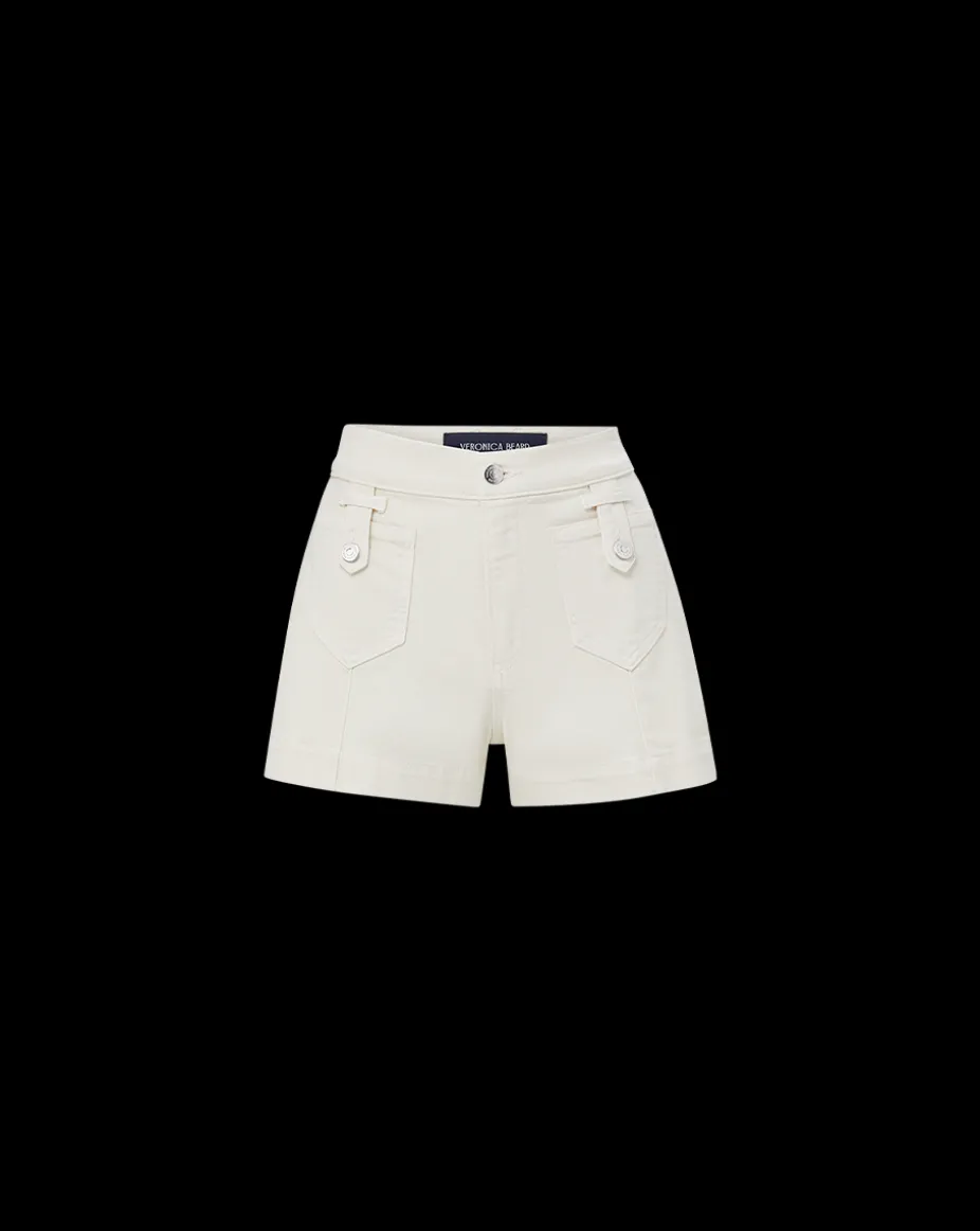 Darnele Denim Short in Ecru