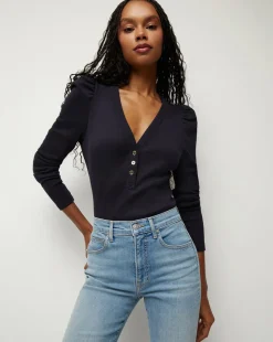 Dekalb Puff-Sleeve Top