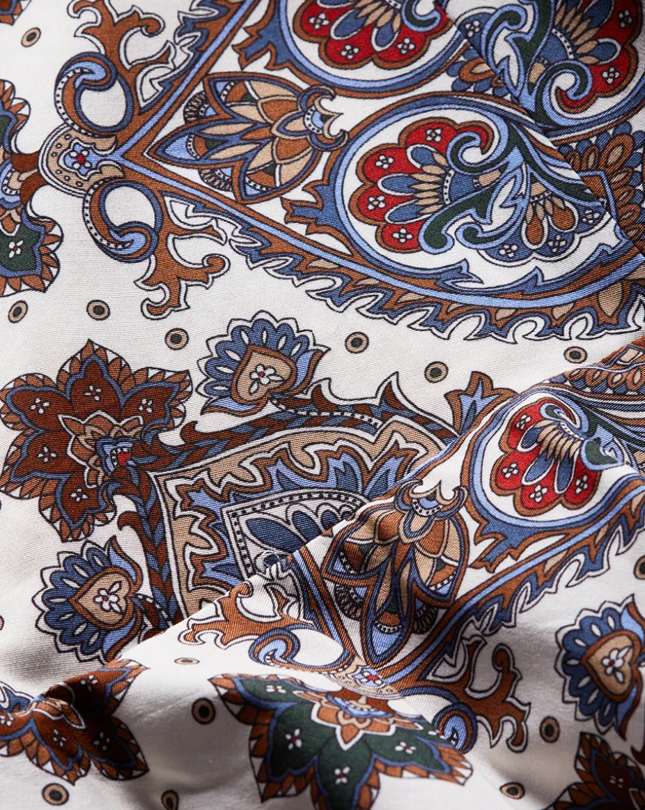 Drey Kaleidoscope-Print Top in Off-White Multi