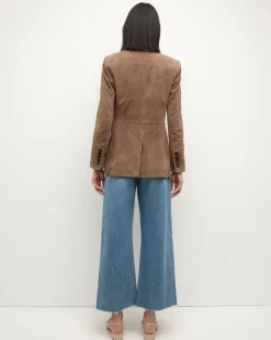 Duane Suede Dickey Jacket in Brown