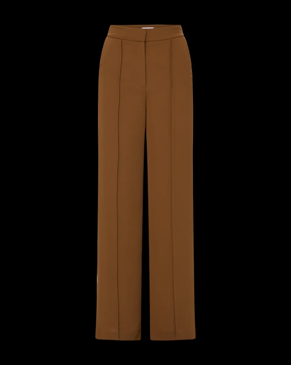 Edia Matte Crepe Pant in Deep Ochre