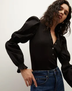 Effy Puff-Sleeve Top