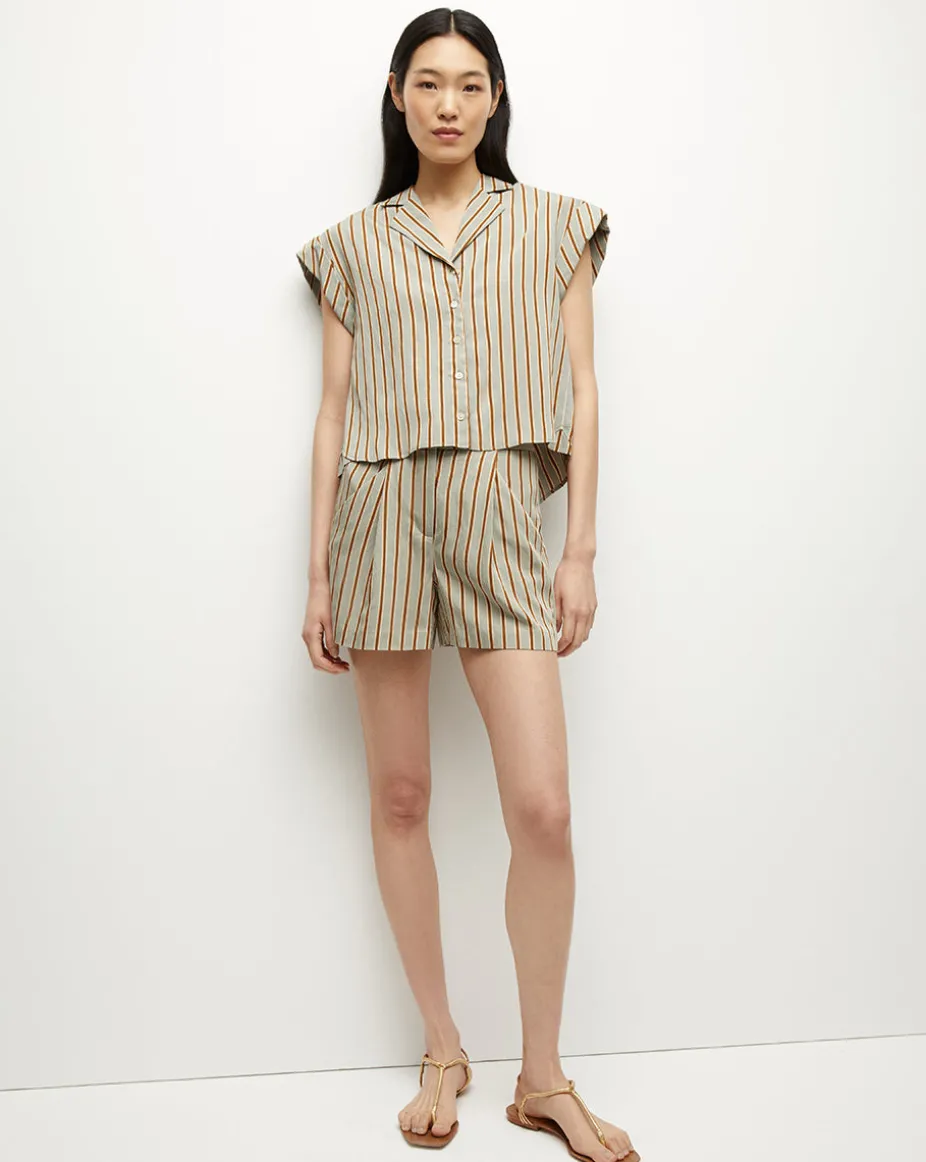 Elbe Pinstripe A-Line Short
