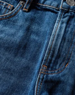 Ellis Denim Short in Stoned Bright Blue