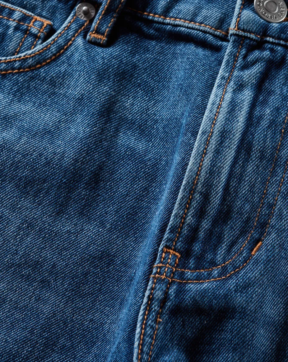 Ellis Denim Short in Stoned Bright Blue