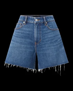 Ellis Denim Short in Stoned Bright Blue