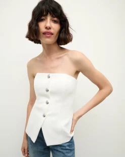 Forman Bustier Top in Off-White