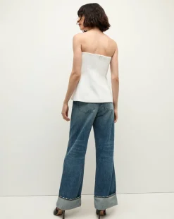 Forman Bustier Top in Off-White