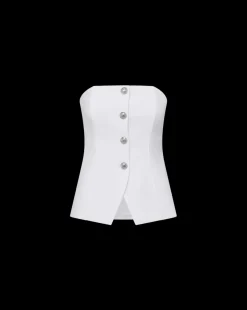 Forman Bustier Top in Off-White