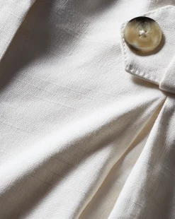 Franzi Stretch-Linen Short in Off-White