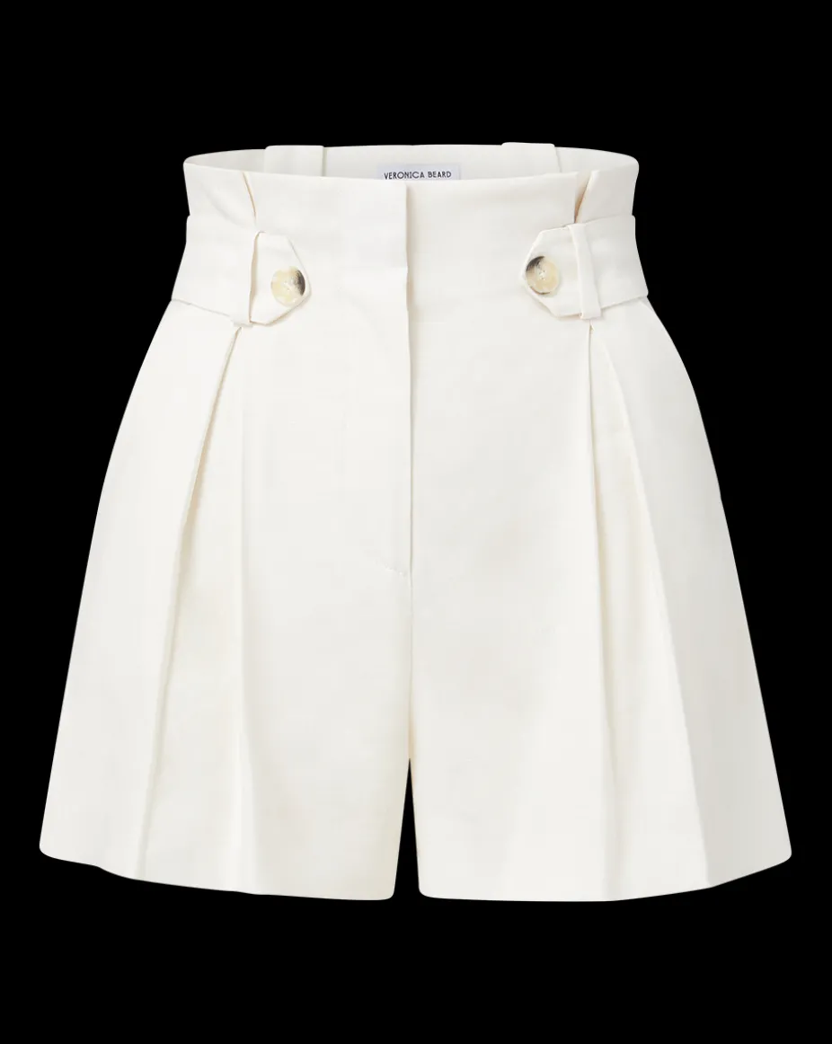 Franzi Stretch-Linen Short in Off-White