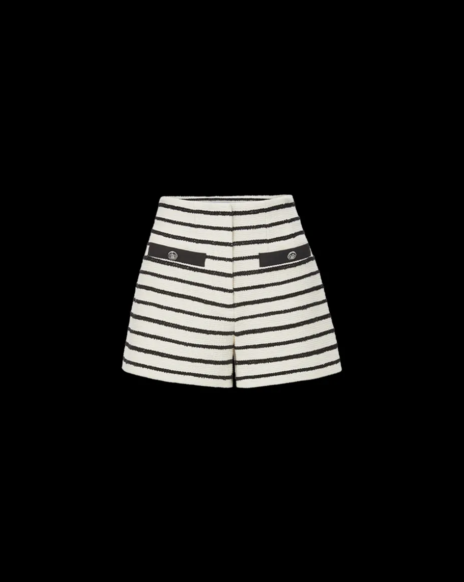 Gershwin Striped Short in Ivory/Black