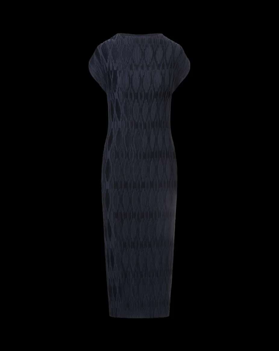 Gramercy Pleated Dress in Navy