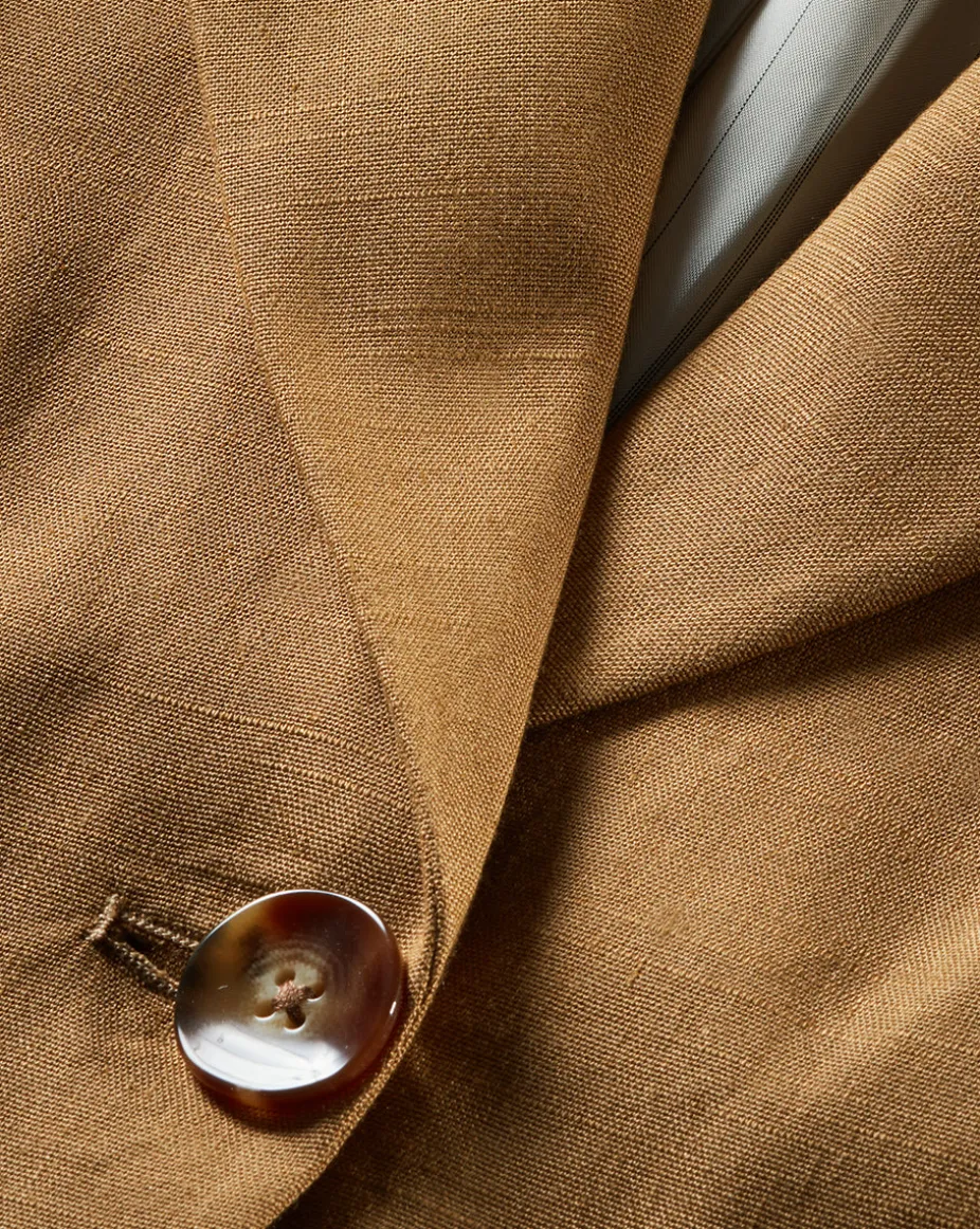 Hayward Khaki Linen Jacket | Relaxed Fit