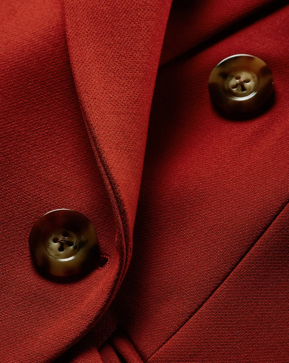 Hirsh Dickey Jacket in Brick Red