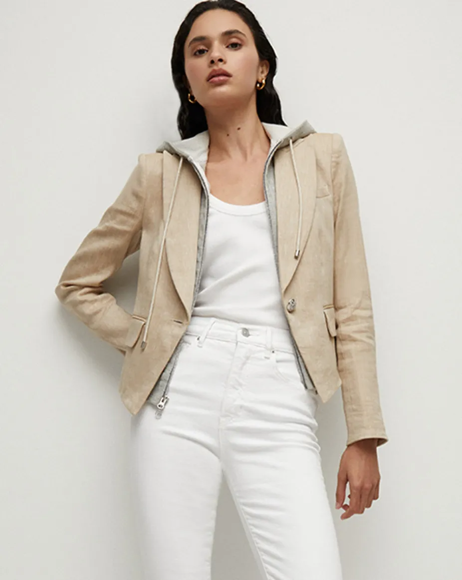 Hosanna Khaki Linen Dickey Jacket
