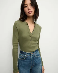 Jocelyn Henley Shirt in Stone Army