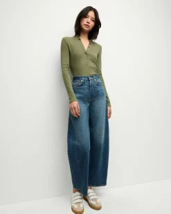 Jocelyn Henley Shirt in Stone Army