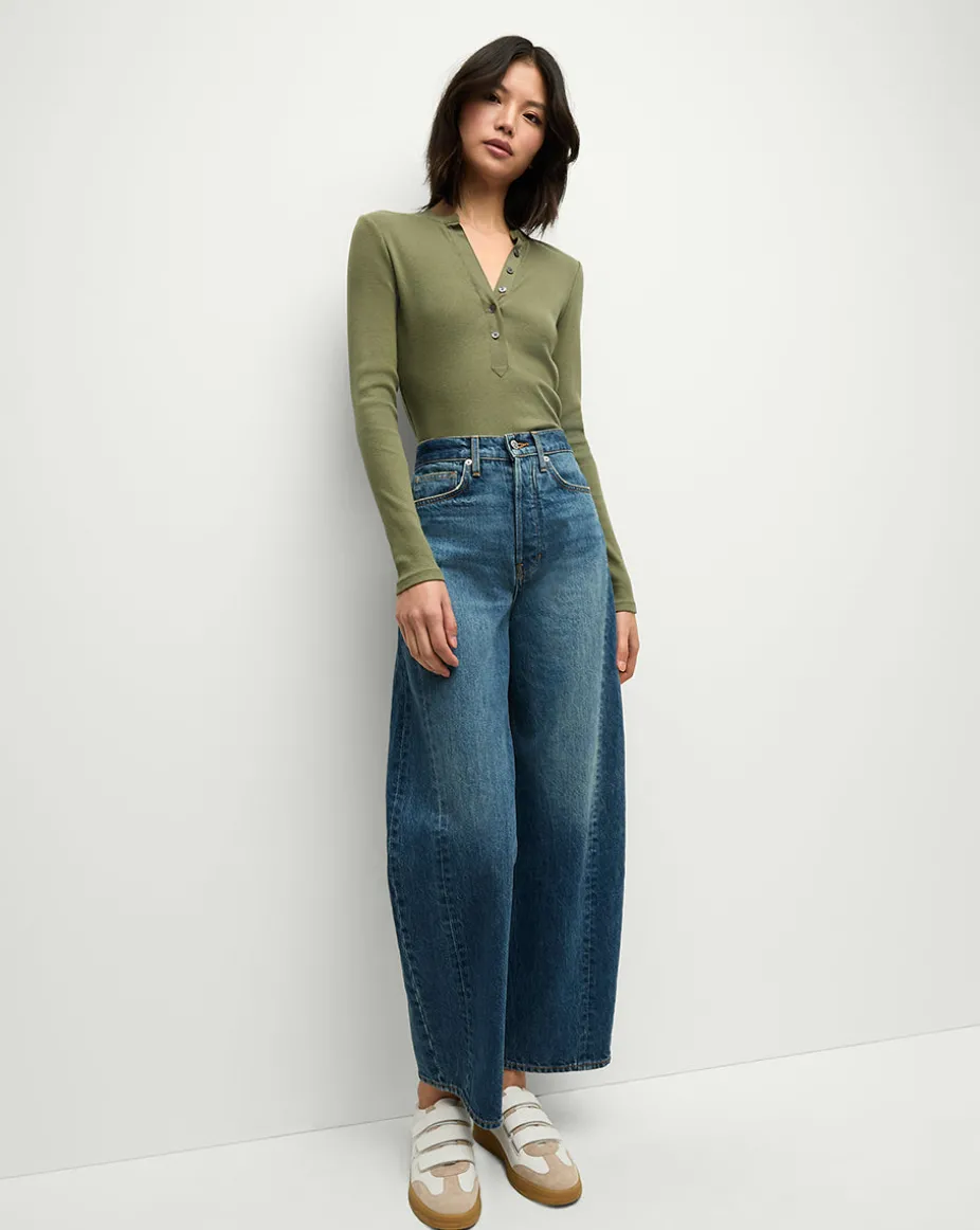 Jocelyn Henley Shirt in Stone Army