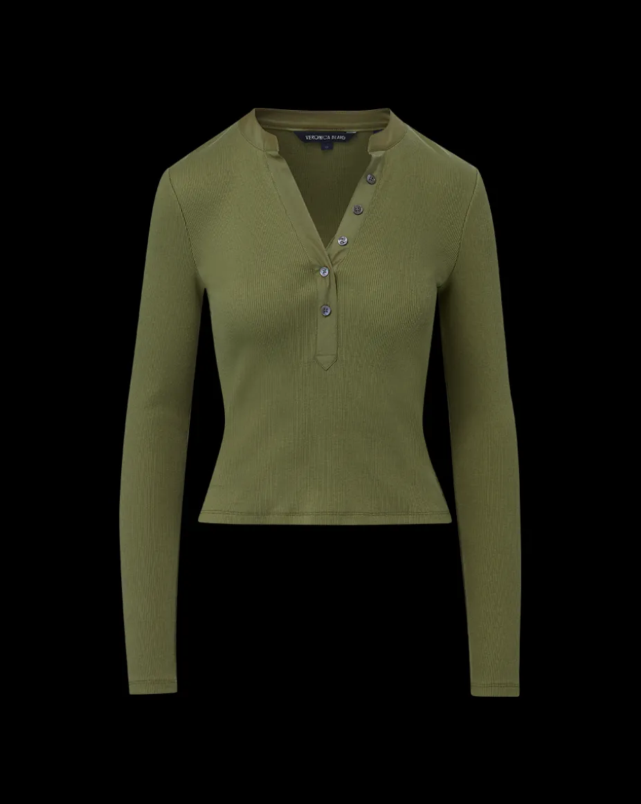 Jocelyn Henley Shirt in Stone Army